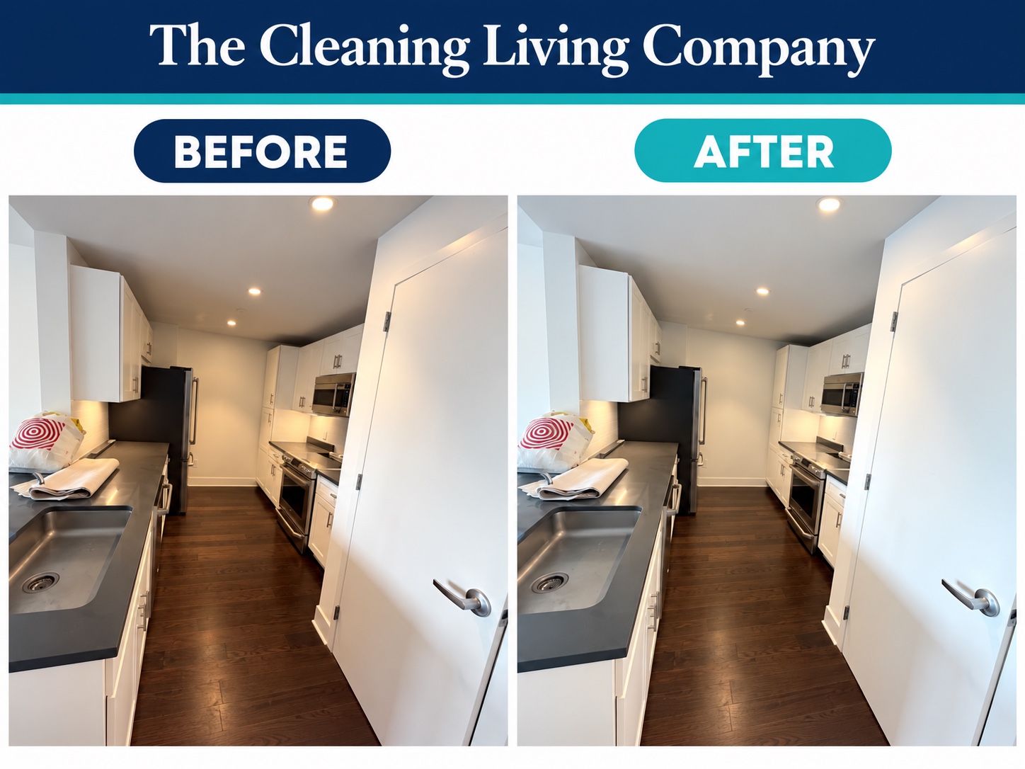 Apartment cleaning before and after